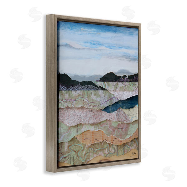 Stupell Industries Stacy Gresell | Map Collage Landscape Wall Art