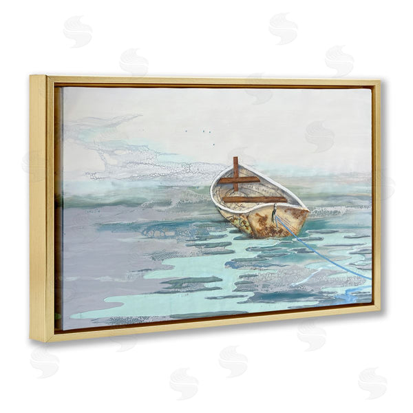 Stupell Industries Stacy Gresell | Maritime Boat With Collaged Patterns