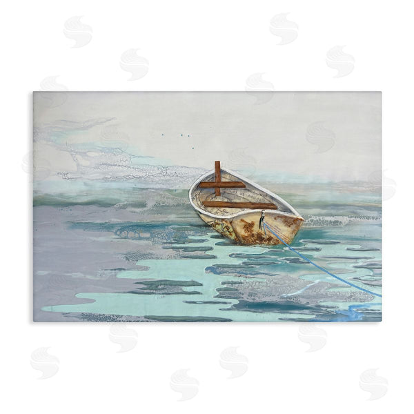 stupell industries Stacy Gresell | Maritime Boat with Collaged Patterns