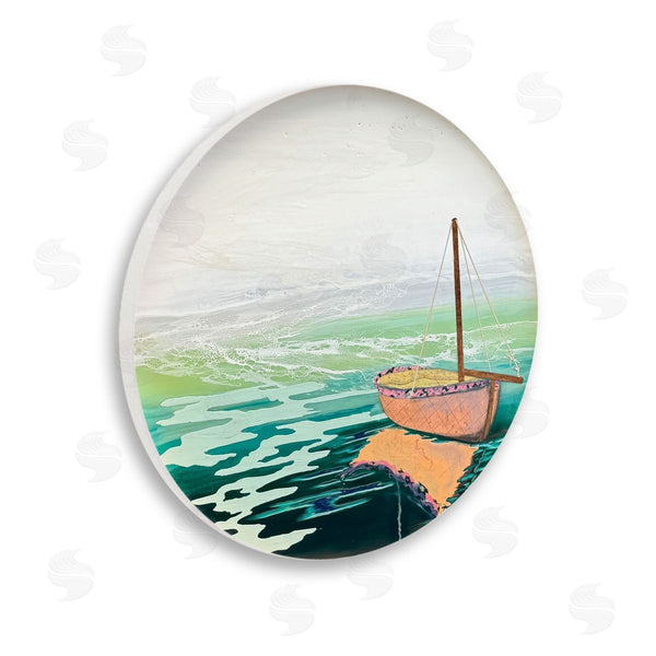 stupell industries Stacy Gresell | Maritime Round Boat Scene Wall Art