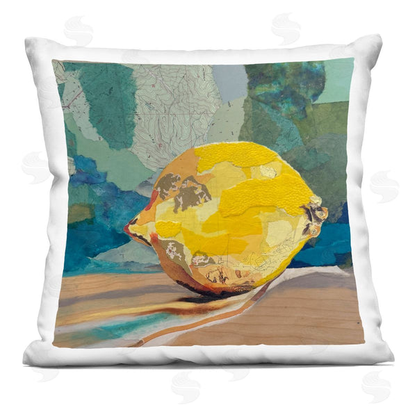 stupell industries Stacy Gresell | Mixed Pattern Lemon Collage Printed Throw Pillow
