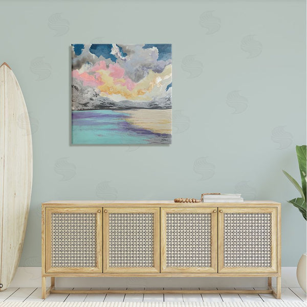 Stupell Industries Stacy Gresell | Modern Sunrise Clouds Panoramic Ocean Surface View Wall Art