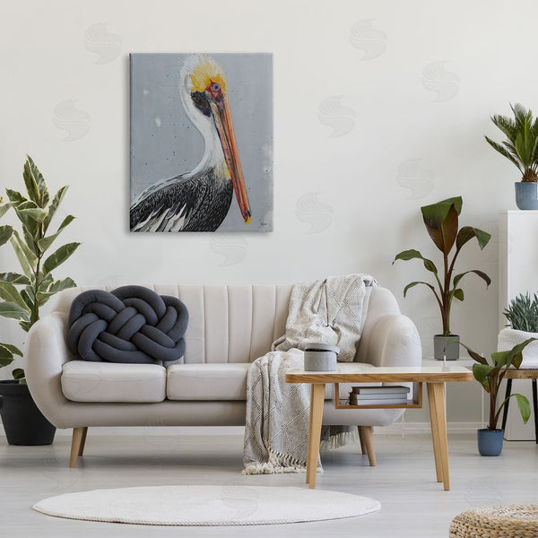 Stupell Industries Stacy Gresell | Nautical Pelican Portrait Wall Art