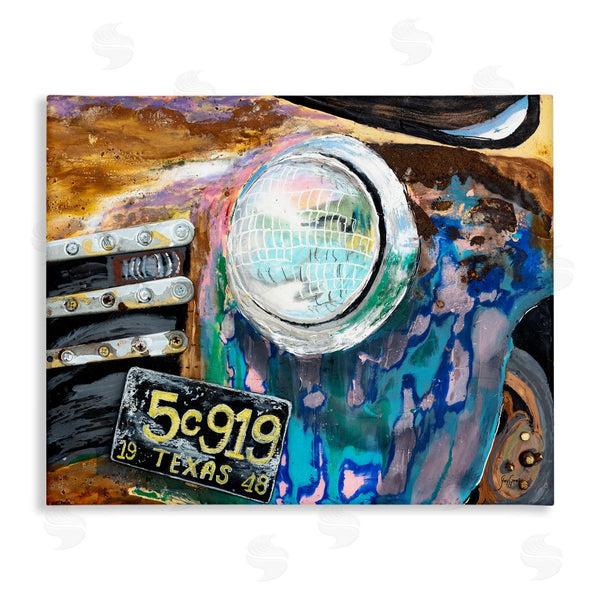 Stupell Industries Stacy Gresell | Up-Close Texas Car Headlight Modern Street Style Wall Art