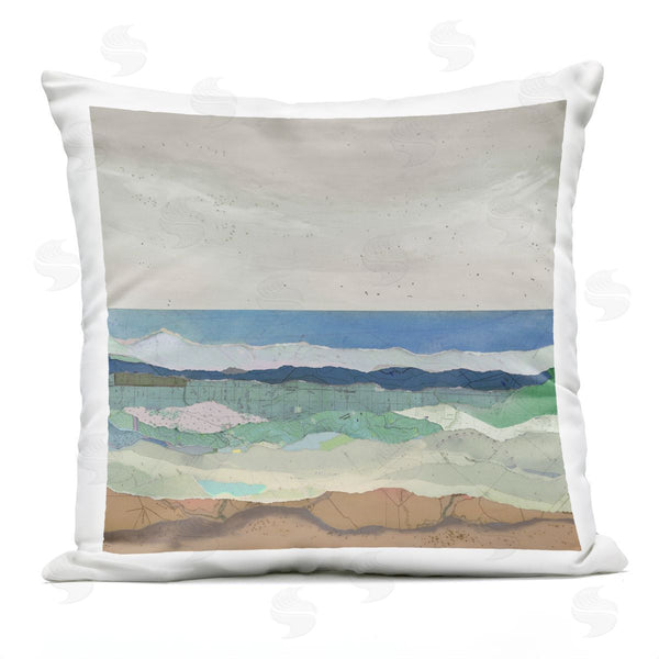 Stupell Industries Stacy Gresell | Vintage Collaged Beach Ripples Printed Throw Pillow