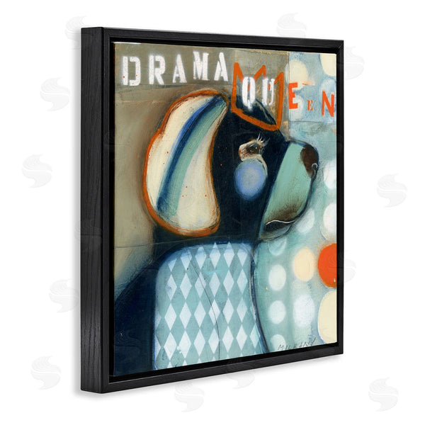 Stupell Industries Stacy Milrany | Drama Queen Dog Humor Wall Art