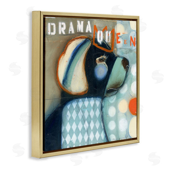 Stupell Industries Stacy Milrany | Drama Queen Dog Humor Wall Art