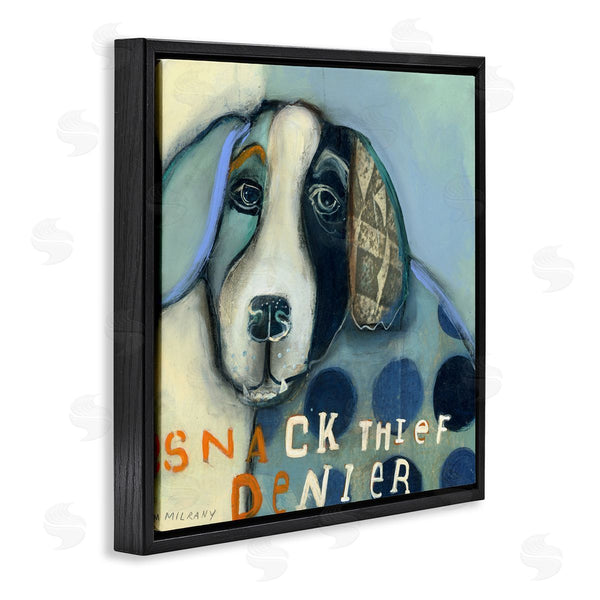 Stupell Industries Stacy Milrany | Snack Thief Denier Dog Wall Art