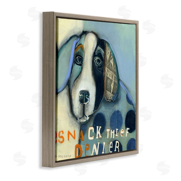 Stupell Industries Stacy Milrany | Snack Thief Denier Dog Wall Art