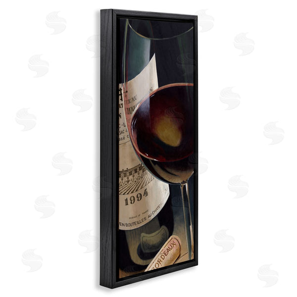 Stupell Industries Stefano Ferreri | Bordeaux Wine Glass Realistic Painting