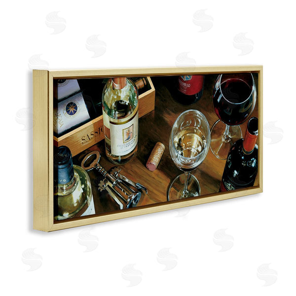 Stupell Industries Stefano Ferreri | Corks & Wine Bottles View