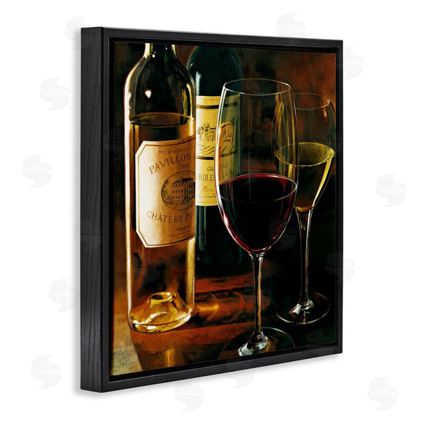 Stupell Industries Stefano Ferreri | Dimly Lit Wine Still Life
