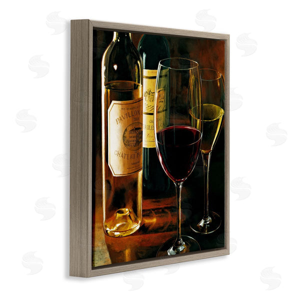 Stupell Industries Stefano Ferreri | Dimly Lit Wine Still Life