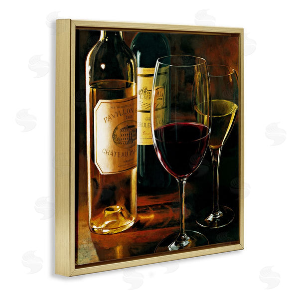 Stupell Industries Stefano Ferreri | Dimly Lit Wine Still Life
