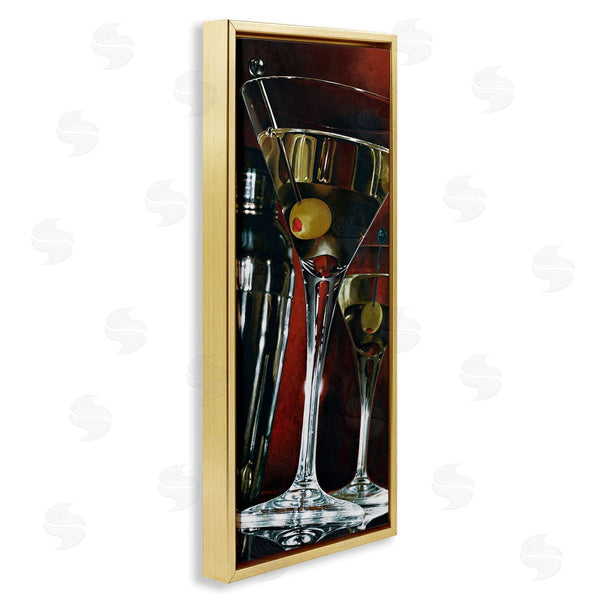 Stupell Industries Stefano Ferreri | Dirty Martinis Hyper Realistic Painting