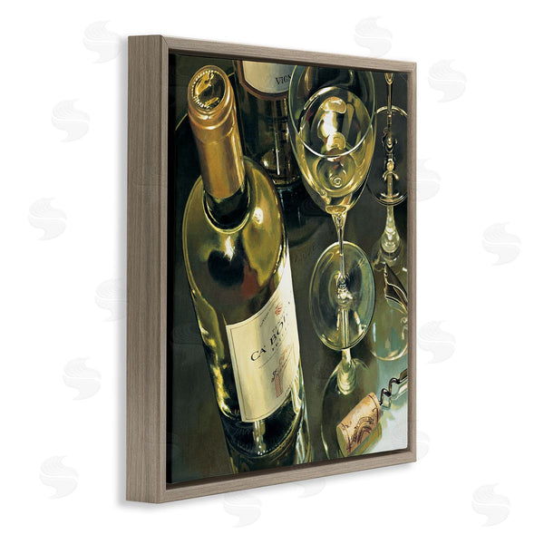 Stupell Industries Stefano Ferreri | Elegant White Wine Still Life