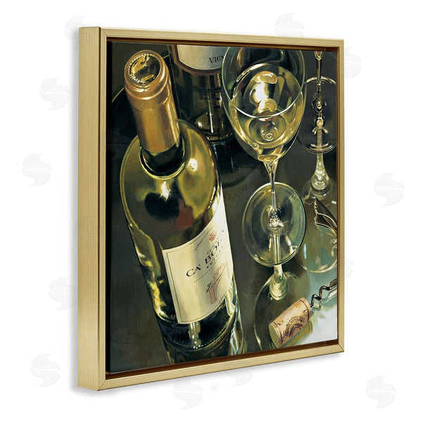 Stupell Industries Stefano Ferreri | Elegant White Wine Still Life