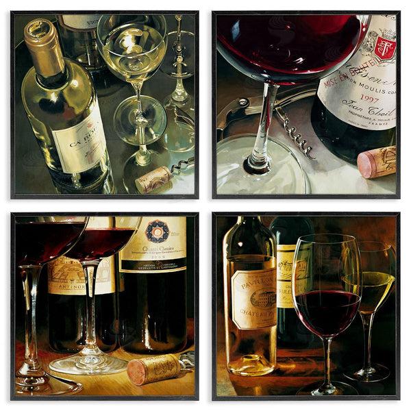 Stupell Industries Stefano Ferreri | Elegant Wine Still Lifes Wall Art