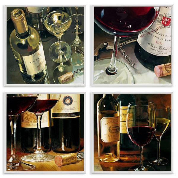 Stupell Industries Stefano Ferreri | Elegant Wine Still Lifes Wall Art