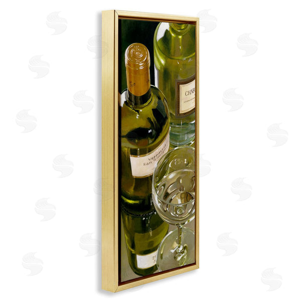 Stupell Industries Stefano Ferreri | Vintage White Wine Bottles