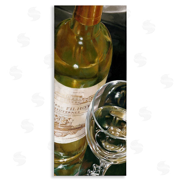 stupell industries Stefano Ferreri | White Wine Glass Realistic Painting