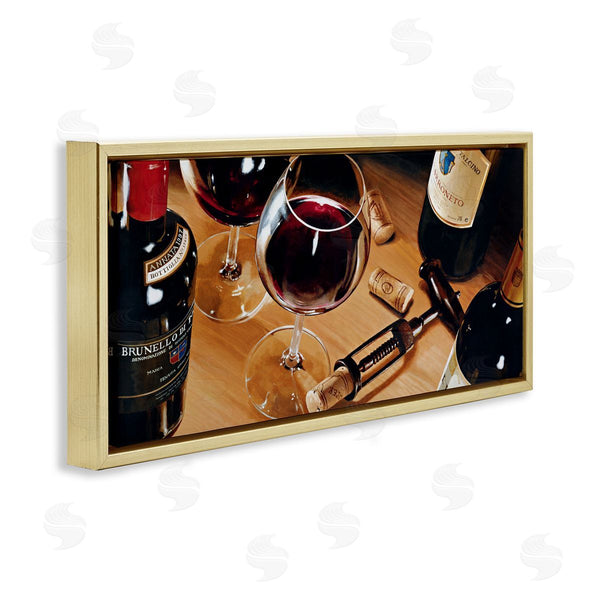 Stupell Industries Stefano Ferreri | Wine Glasses & Bottles Still Life Wall Art