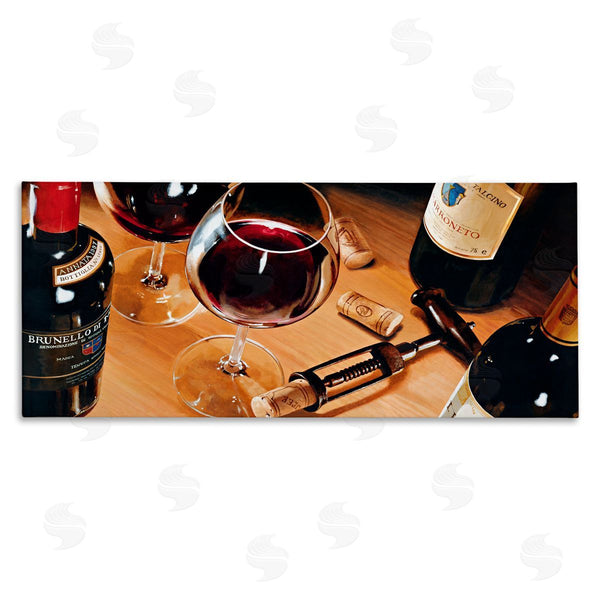 stupell industries Stefano Ferreri | Wine Glasses & Bottles Still Life Wall Art