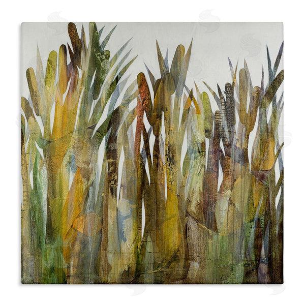 stupell industries Steling | Rustic Pampas Grass Cattails Wild Rural Plants Wall Art