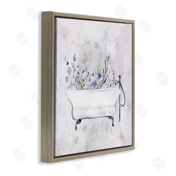 Stupell Industries Stella Chang | Antique Bathtub Botanicals