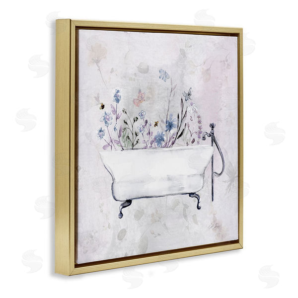 Stupell Industries Stella Chang | Antique Bathtub Botanicals