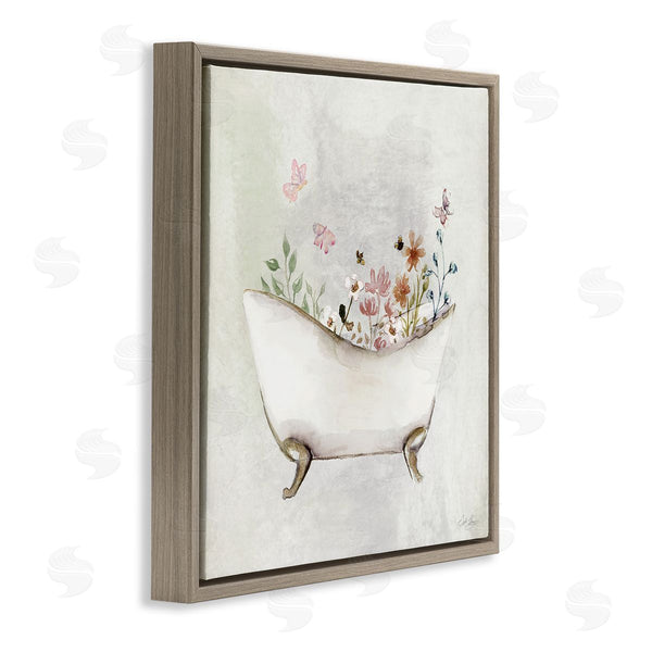 Stupell Industries Stella Chang | Butterfly Floral Bath