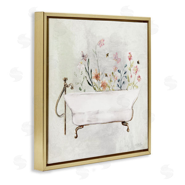 Stupell Industries Stella Chang | Butterfly Floral Tub