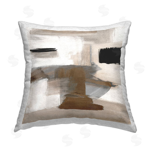 Stupell Industries Stella Chang | Desert Impression Abstract Printed Throw Pillow
