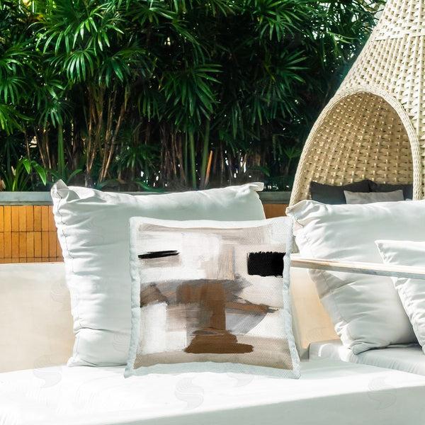 Stupell Industries Stella Chang | Desert Impression Abstract Printed Throw Pillow