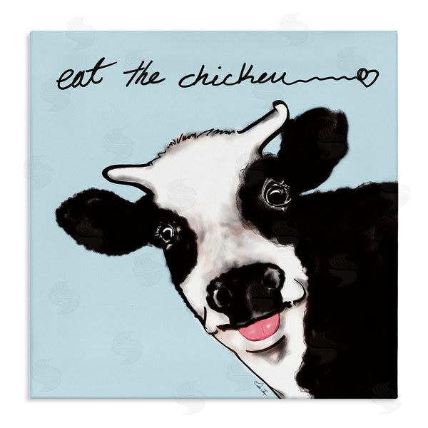 stupell industries Stella Chang | Eat The Chicken Funny Cow