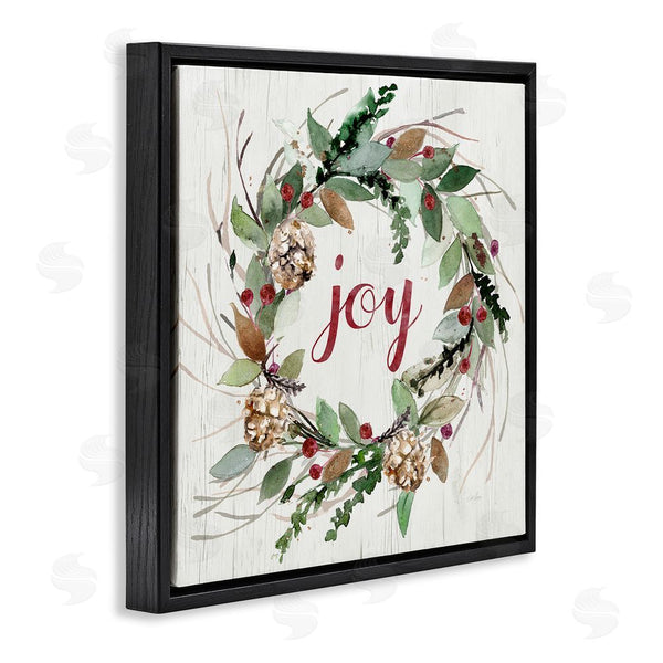 Stupell Industries Stella Chang | Joy Seasonal Wreath