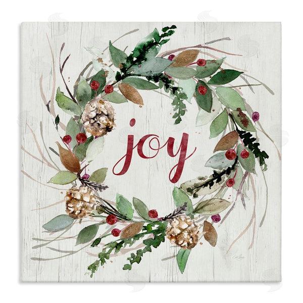 stupell industries Stella Chang | Joy Seasonal Wreath