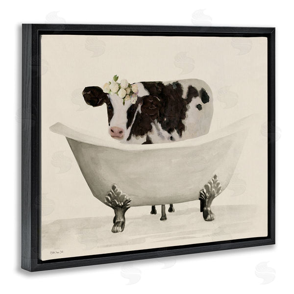 Stupell Industries Stellar Design Studio | Antique Bathtub Cow Wall Art