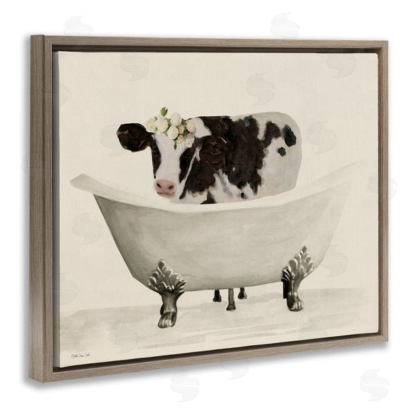 Stupell Industries Stellar Design Studio | Antique Bathtub Cow Wall Art