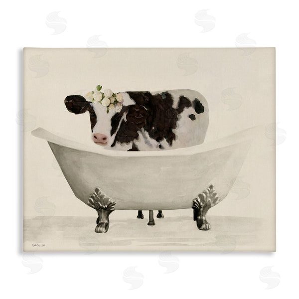stupell industries Stellar Design Studio | Antique Bathtub Cow Wall Art