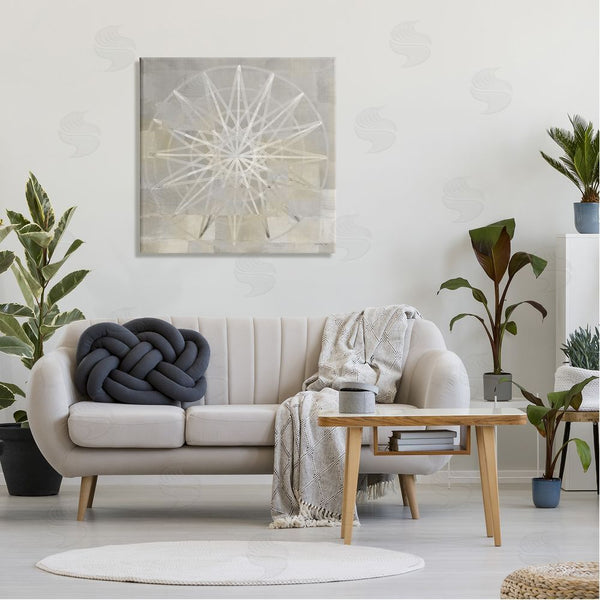 Stupell Industries Stellar Design Studio | Balanced Linear Fractal Design Modern Square Pattern Wall Art