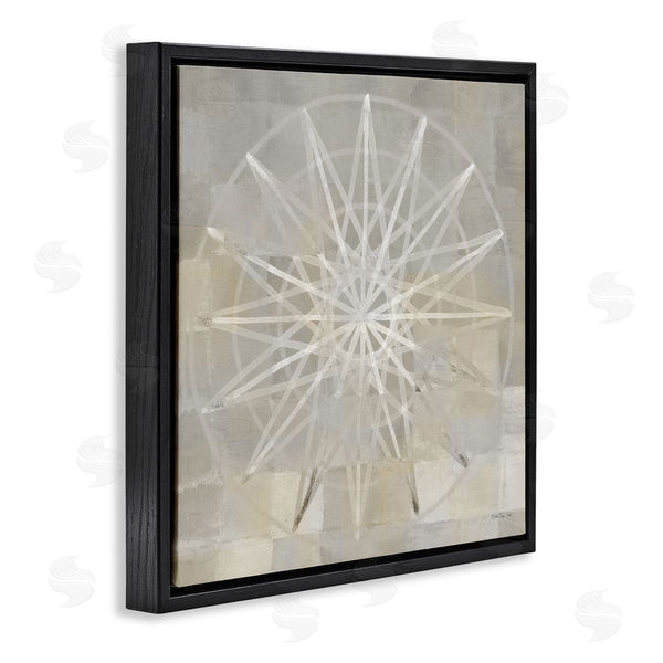 Stupell Industries Stellar Design Studio | Balanced Linear Fractal Design Modern Square Pattern Wall Art