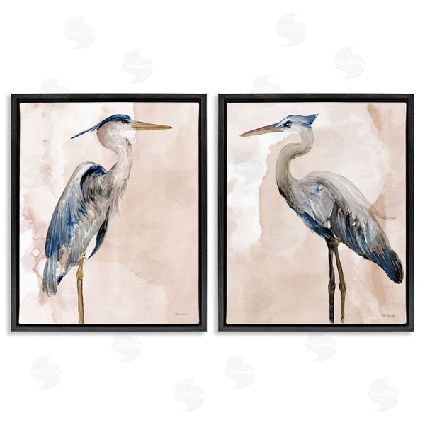 Stupell Industries Stellar Design Studio | Beautiful Heron Birds Standing Watercolor