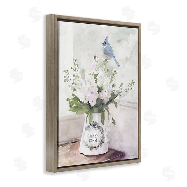 Stupell Industries Stellar Design Studio | Blue Cardinal On Spring Bouquet