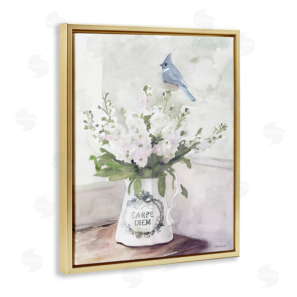 Stupell Industries Stellar Design Studio | Blue Cardinal On Spring Bouquet