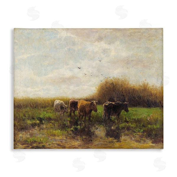 stupell industries Stellar Design Studio | Cattle Stepping Rural Scenery Wall Art