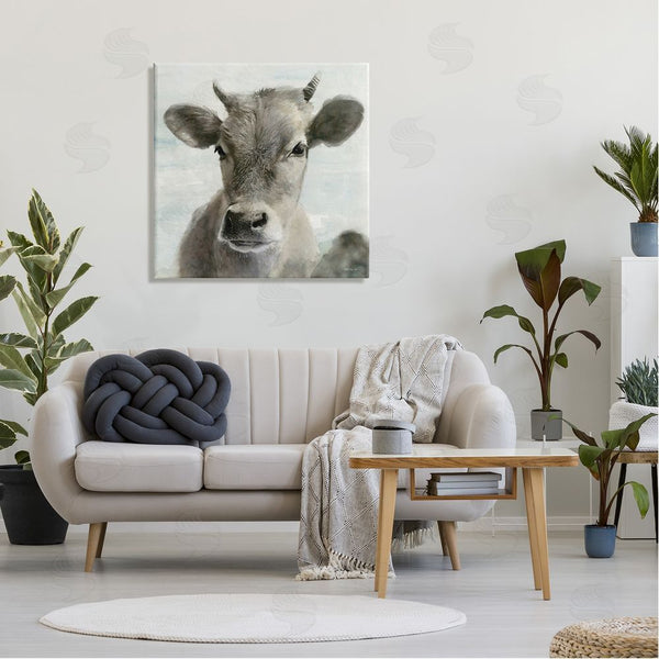 Stupell Industries Stellar Design Studio | Country Calf Farmhouse Portrait Wall Art