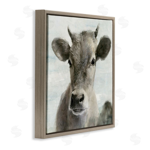 Stupell Industries Stellar Design Studio | Country Calf Farmhouse Portrait Wall Art