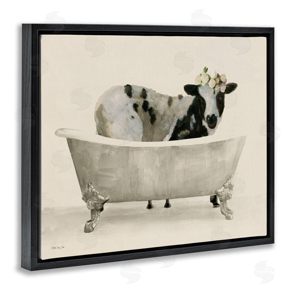 Stupell Industries Stellar Design Studio | Cow In Antique Tub Wall Art
