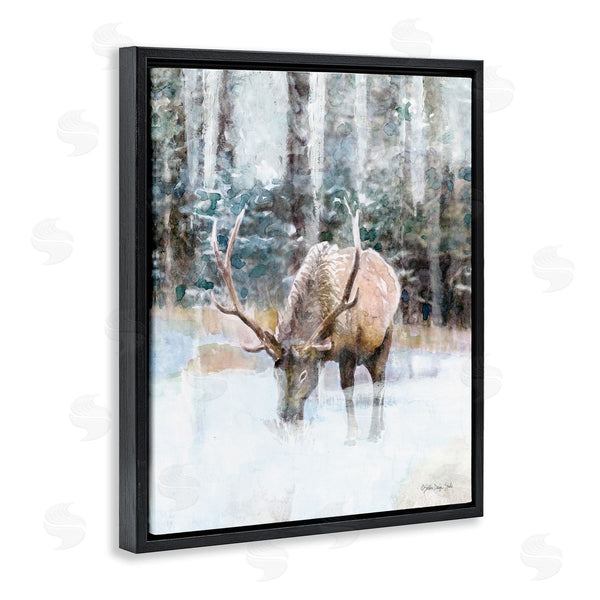 Stupell Industries Stellar Design Studio | Elk Abstract Woodland Nature Wall Art